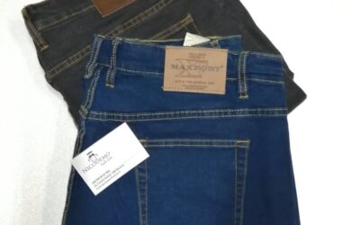 JEANS EASY MAX FORT COL.NERO E DENIM FINO MIS.70