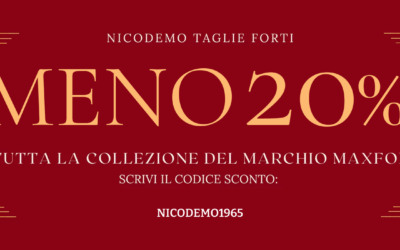 PROMOZIONE PRIMAVERA ESTATE 2026 MAX FORT. SCONTO 20% SU TUTTA LA COLLEZIONE P/E 2026