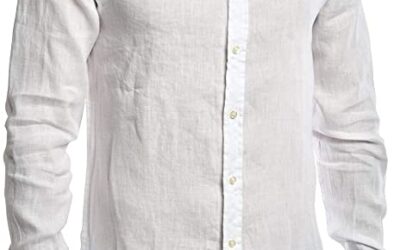 CAMICIE NO WAY SPORT 100% LINO CONFORMATE COL.BLU E BIANCO